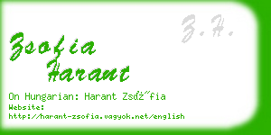 zsofia harant business card